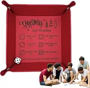 Dice Tray with Dice | Foldable Board Game Rolling Tray for All Ages | Versatile Dice Tray | Engraved Swap Rules for Easy Gameplay in Dormitory or Living Room, Supplies dice Set Included