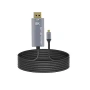 8K 60Hz USB-C To Displayport 1.4 Cable USB 3.1 Type C To DP W/ PD Charging