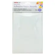 Adhesive Foam Mounts (White Foam) - 5mmx5mm 3 Sheet