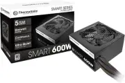 Thermaltake SMART 600W ATX 12V V2.3/EPS 80 Plus Certified Active PFC