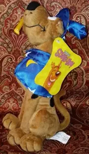 Scooby Doo Wizard Magician Plush 9.5" Dog Blue Cape Wand Toy Network Cartoon G