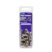 Zenith Assorted Nickel Plated Brass Snap Fastener Screw Kit With Tool