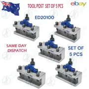 5PCS Multifix Tool Post Quick Change 40 Position ED20100 Tool Holder Skylark