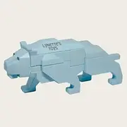 Lynette's Toys Lenged of Zanghai Tranditional Chinese LUBAN Lock 3D Puzzle Animal - Creative Interlocking Toy,Brain Teaser for Kids Aged 6+ Toy, Brain Bolt, Montessori (Leopard)