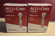 Sealed Box-200 ACCU CHEK SOFTCLIX Lancets (100x2)-Exp 3/2028