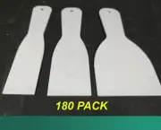 BULK 180 x Plastic Scrapers for Paint Scraping, Filling Etc. 35mm 50mm 75mm