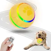 Active Automatic Rolling Fetch Ball For Dogs Remote Control Motion Sensor Yellow