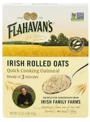 Flahavan's Quick Cook Oatmeal, 16 Oz Box, Case of 6 Boxes