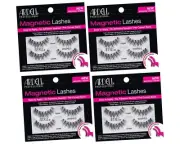 Ardell Professional False Eyelashes Magnetic Wispies with Applicator 4pack Combo