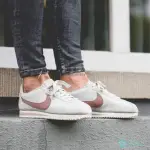 NIKE CORTEZ LEATHER 奶茶色 杏色 粉勾 阿甘鞋 經典百搭運動鞋 807471-013女鞋