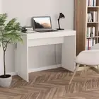 Modern Computer Desk Study Writing Table Laptop Home Office Workstation White