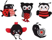 5pcs Baby Toy Toddler Christmas Time Animal Figure Prize Puppet Prop Doll Fabric Toy Theater Soft Plush Chewable
