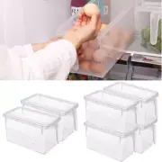 Clear Refrigerator Storage Box 5L Fridge Organizer Cupboard Drawer Organizer