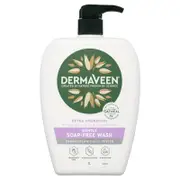 DermaVeen Fragrance-Free Soap-Free Wash for Dry, Sensitive Skin 1L