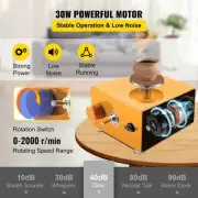 Mini Pottery Wheel 30W Electric Sculpting Kit Adjustable Speed DIY Clay Tools 3