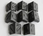 Set of 8 Small Black Plastic Guitar Amp Speaker Corner PA Cabinets Protector