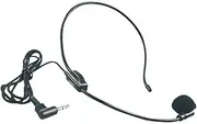 Loudspeaker Headset Wired Microphone Head-Mounted Microphone Small bee with Headset t ing Tour Megaphone Headset Black Black One Size