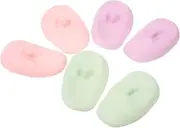 JECOMPRIS Hair Dyeing Ear Covers 3 Pairs Silicone Ear Guards for Hair Coloring Shower Protection Salon Earmuffs Noise Reduction