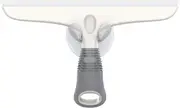 Purpose Squeegee for Window, Glass, Shower Door, Car, Heavy Duty Window Scrubber, Suction Hook Included, 10 inch, White & Gray
