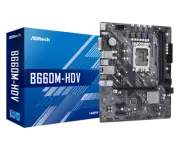 ASROCK Motherboard B660M-HDV Intel B660 Series CPU (LGA1700) Compatible MicroATX