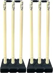 Thrifty Sports® Combo of 2 Full Size Set 32" Heavy Plastic Cricket Stump Set