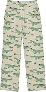 [ZZXXB] Lovely Alligator Boys Long Pants Soft Trousers Elastic Waist Kids Lounge Bottoms with Pockets S-XL