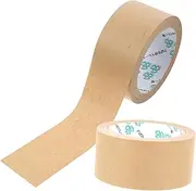 SEWACC Multi-Functional Kraft Paper Tape 2pcs Brown Gummed Tape Sealing Tape Heavy Duty for Boxes Moving