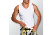Mens Tradie 2 Pack Sizes 3-6XL Pure Cotton Tank Singlets White Work or Leisure (9SC)