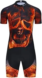 [Moxilyn] Men's Cycling Jersey Set Short Sleeve Long Sleeve + Cycling Shorts with Seat Padding Cycling Suits