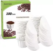 K Cup Coffee Paper Filters with Lid Disposable for Keurig Reusable K Cup Filter