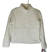 NEW! WONDERSHOP Kid's Large White Sherpa Pullover