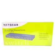 Sealed NetGear ProSafe (FS116) 16-Ports 10/100 Desktop External Switch (NEW)