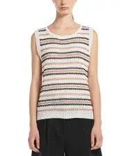 Weekend Max Mara 2 Ciad Striped Sleeveless Top