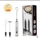 Wireless Milk Frothers Electric Handheld Blender With Usb Rechargeable Premium