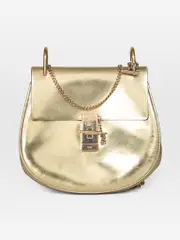 Gold Patent Chrome Drew Crossbody