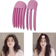 Wzenclave 2 Pcs Hair Root Clip Korean Fluffy Artifact Bangs Natural Volume Hair Curler No Trace Root Height Increase Fixed Forehead Hairpin for Women Girls