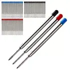 20PCS 3 Color 3.9in Medium Point Black Ink Ballpoint Pen Refills for Parker Pens