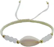 [Xiao Hua] Shell Woven Bracelet Anklets for Women Boho Anklet Bracelet Beach Foot Jewelry for Party(Style K), 7.48-12.59inch, shell