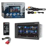 Power Acoustik PD-651B 2-DIN 6.5" DVD USB Bluetooth Receiver w/ Backup Camera