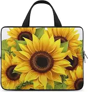 Laptop Case Sleeve Shockproof Computer Carrying Bag Sunflower Notebook Case Cover Laptop Bag Water Resistant Computer Cases Tablet Briefcase for Travel Business 17 Inch