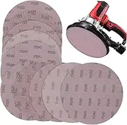ORFOFE Professional Drywall Sandpaper Set 10pcs Grit 80-320 Discs Round Paper Polishing Pads Wet or Dry Use for