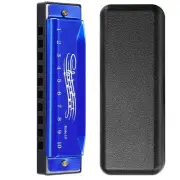 10 Holes Key Of C Blues Harmonica Musical Instrument Educational Toy with6344