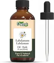 Organic Zing Labdanum (Cistus ladanifer) Oil | Pure & Natural Essential Oil for Skincare, Aroma & Diffusers- 30ml/1.01fl oz