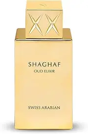 [Swiss Arabian] Unisex Shaghaf Oud Elixir Eau de Parfum, 75 ml
