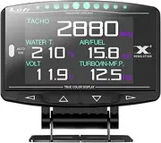 Lufi X1 Obd2 Gauge Display,Boost Gauge,Speedometer,Water Temperature Meter,Multi-ECU Data Combination Cluster,for Honda、Toyota、VW and Mazda (car Special)