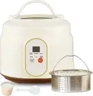 Mini Rice Cooker,1.8 Liter/5 Cups Small Ceramic electric cooker,Multi Low Sugar