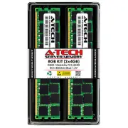 A-Tech 8GB 2x 4GB 2Rx4 PC3-8500R DDR3 1066MHz ECC RDIMM REG Server Memory RAM 8G
