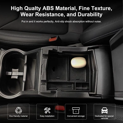 Center Console Armrest Storage Box Container Tray For Subaru Forester 2019-2024