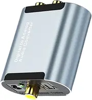 Veemoon 1 Set Digital to Analog Audio Converter Optical Fiber Converter with Volume Control Easy Installation for Home and Professional Audio Systems