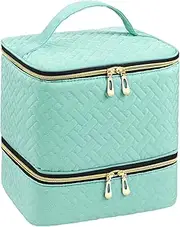 Nail Polish Storage, Nail Kit Organizer, Makeup Bag Organizer, Large Capacity Multi-Functional, Drills, Cosmetic, 9.84 x 7.87 x 7.48 inches, Cloth + Polyester, Single Attribute, Se référer au